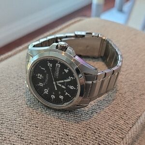 Citizen AW0050-82E Stainless Steel Watch with Black Dial